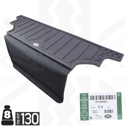 Rubber Boot Mat (genuine) for Land Rover Defender L663 (130 models - WITH 3rd row seating)