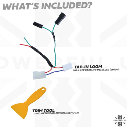 Overhead Console 'Dashcam' Power Tap-in Loom for Land Rover Freelander 2 (2012+)