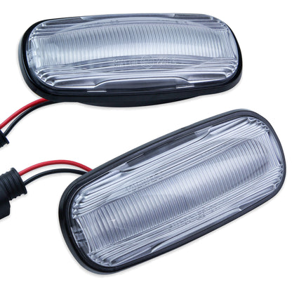 Side Repeaters (Pair) - LED - Clear - for Land Rover Freelander 1
