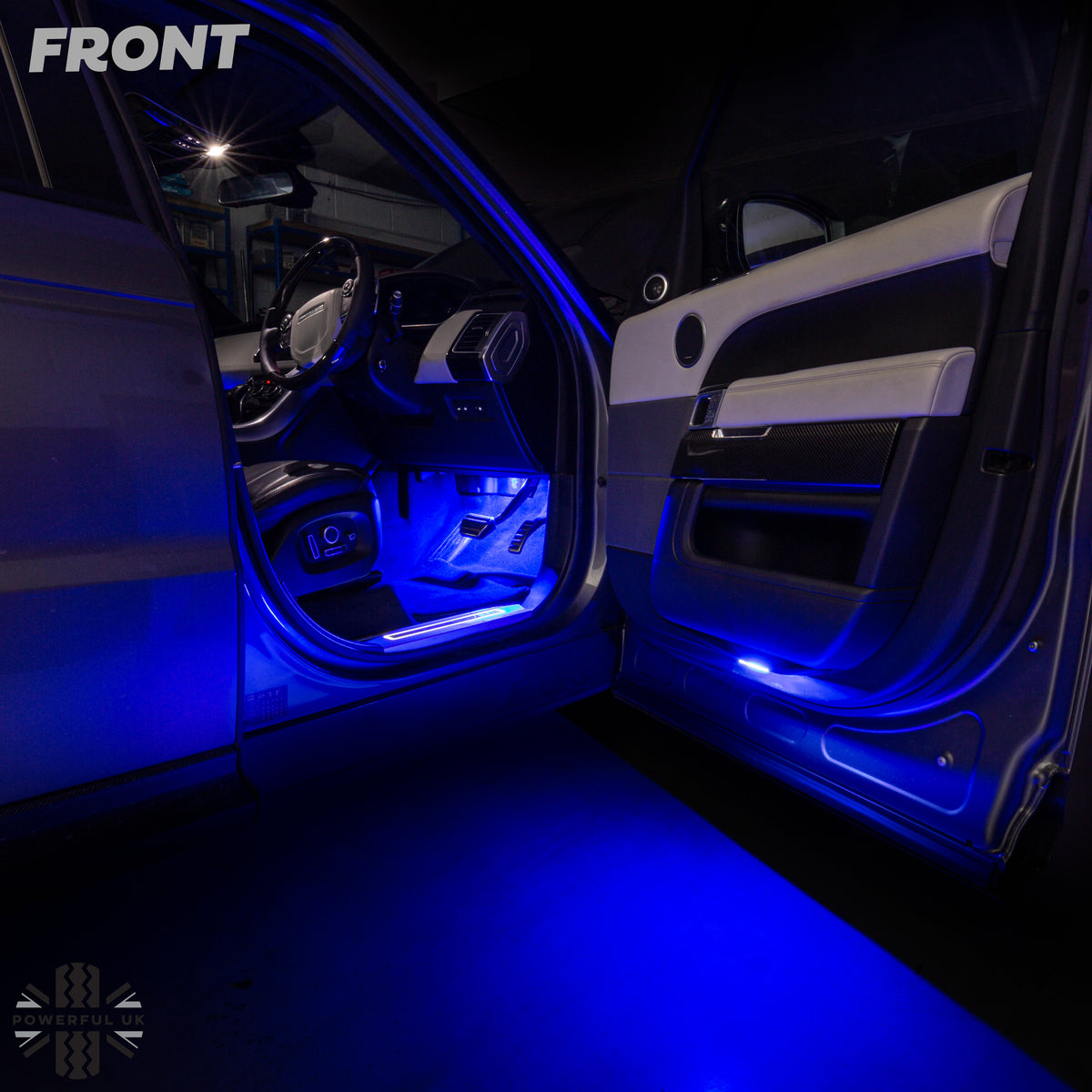 Blue LED interior Footwell Lamp for Land Rover Discovery 5 (2pc)