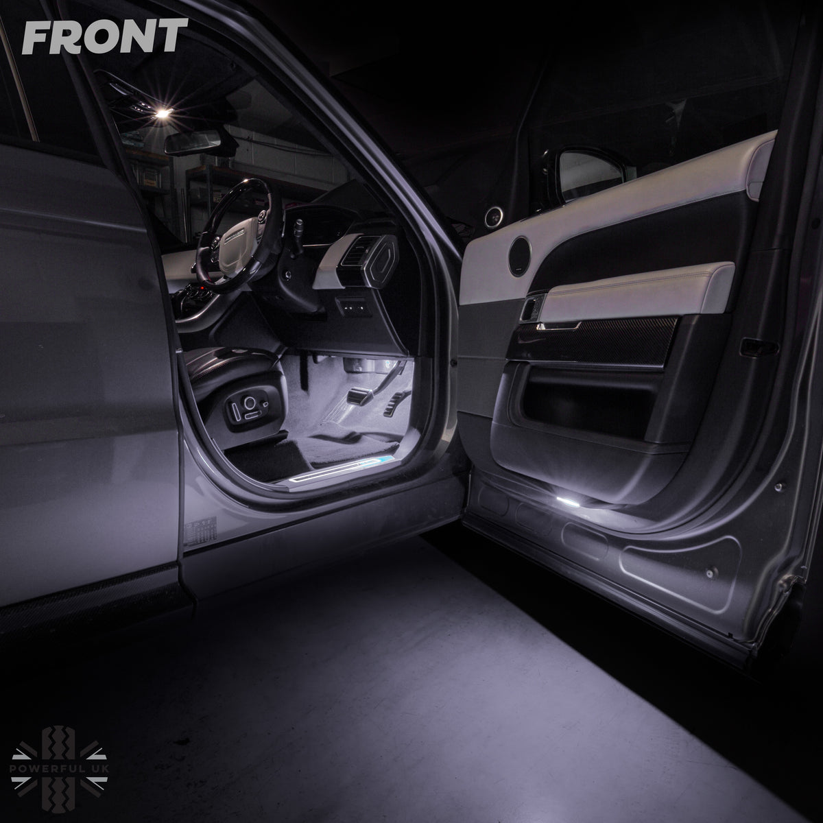 WHITE LED interior Footwell lamp upgrade for Land Rover Discovery 5  (2pc)