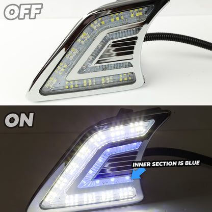 Toyota Hilux Mk7 (2011-15) Front Bumper Vent LED Light Kit