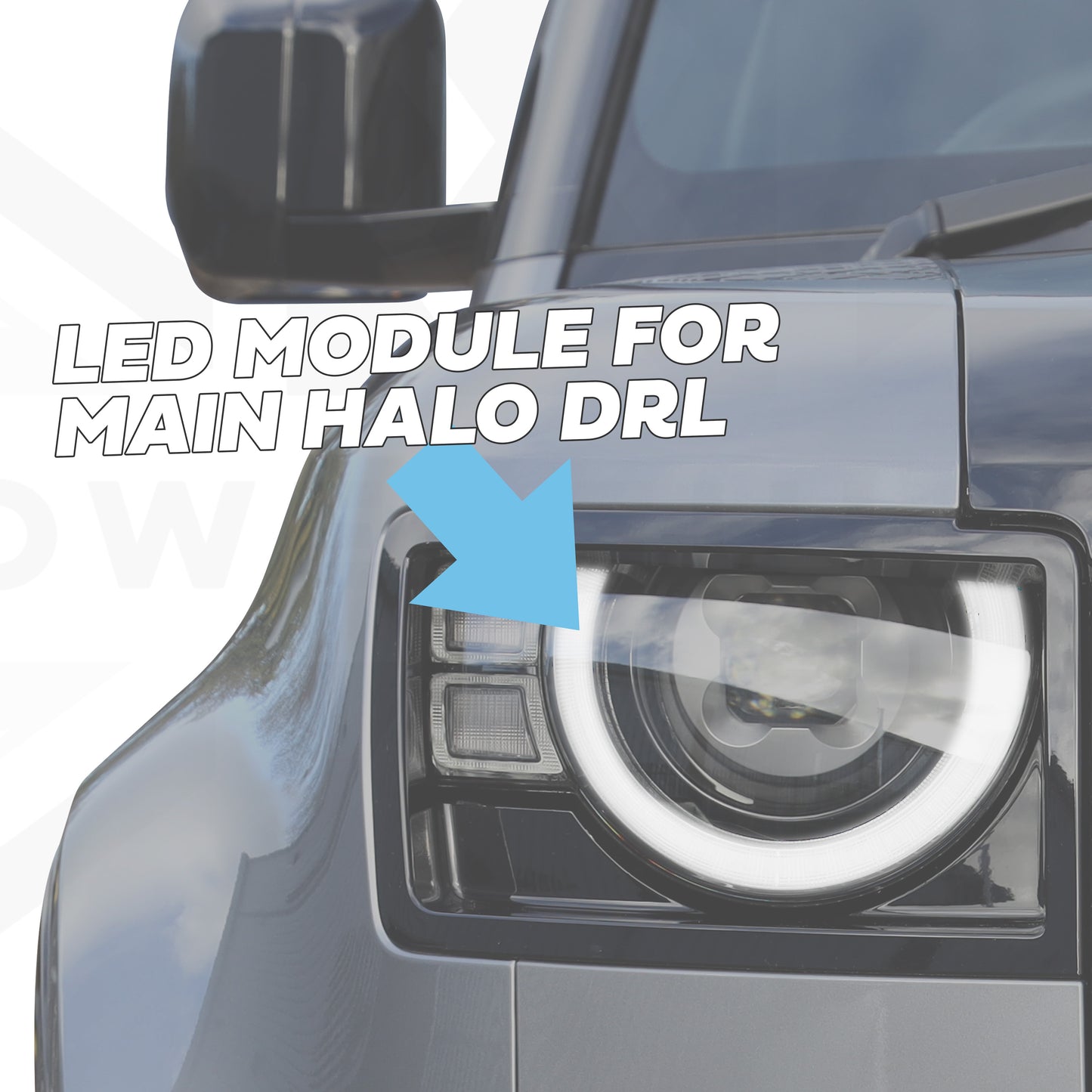 Headlight Signature Halo LED Module for Land Rover Defender L663