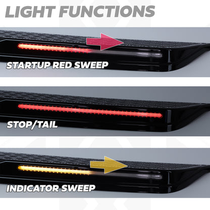 Rear Bumper Cover for Land Rover Defender L663 - with LEDs