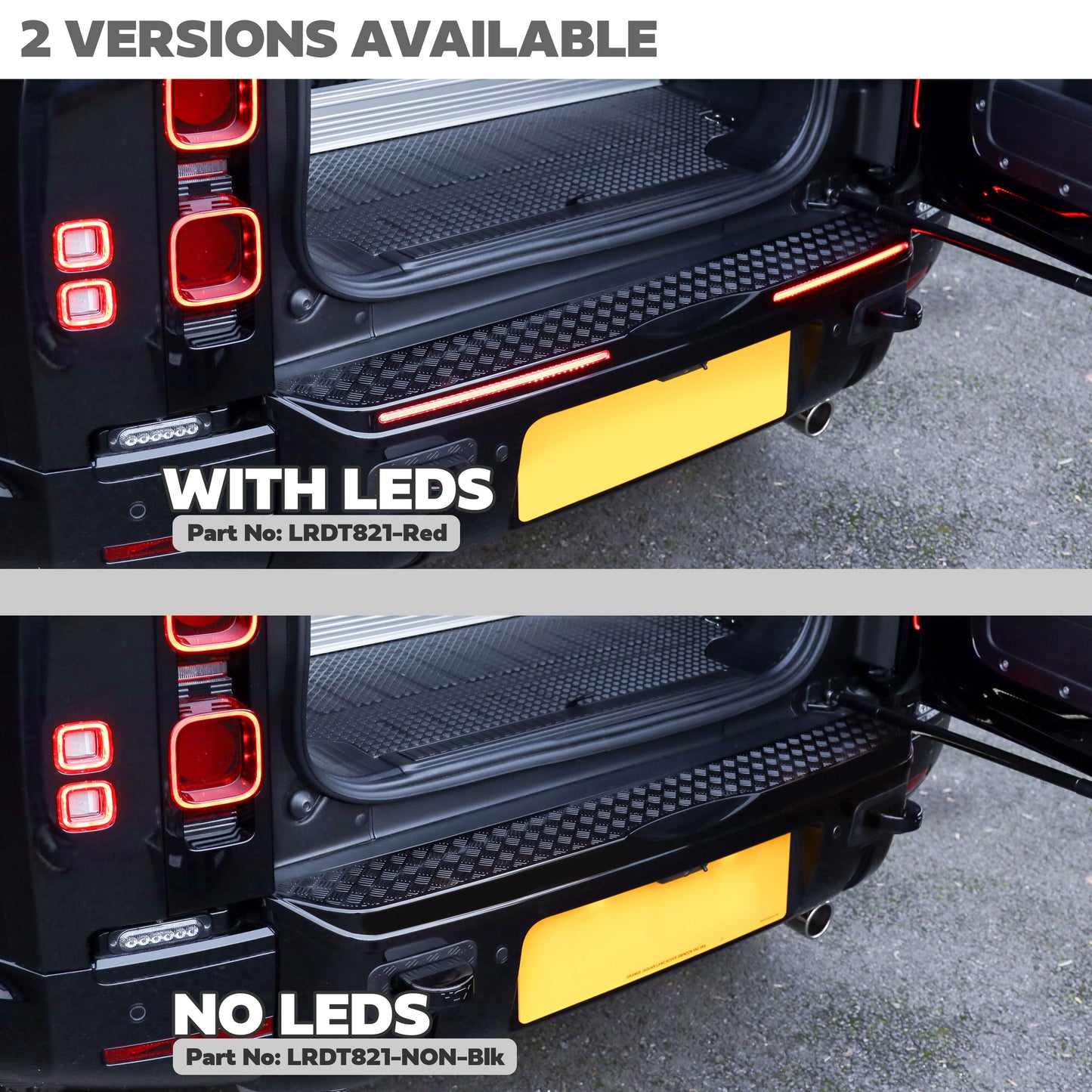 Rear Bumper Cover for Land Rover Defender L663 - with LEDs