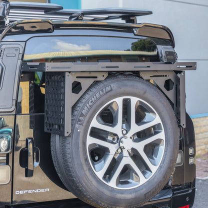 Spare Wheel Mounted Storage Rack for Land Rover Defender L663