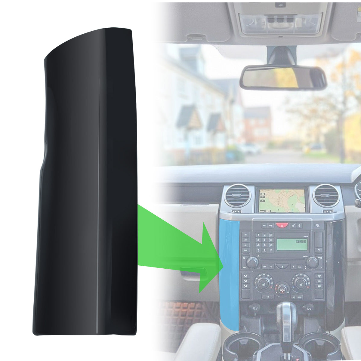 Dash Pillar in Black Piano for Land Rover Discovery 3 - Left