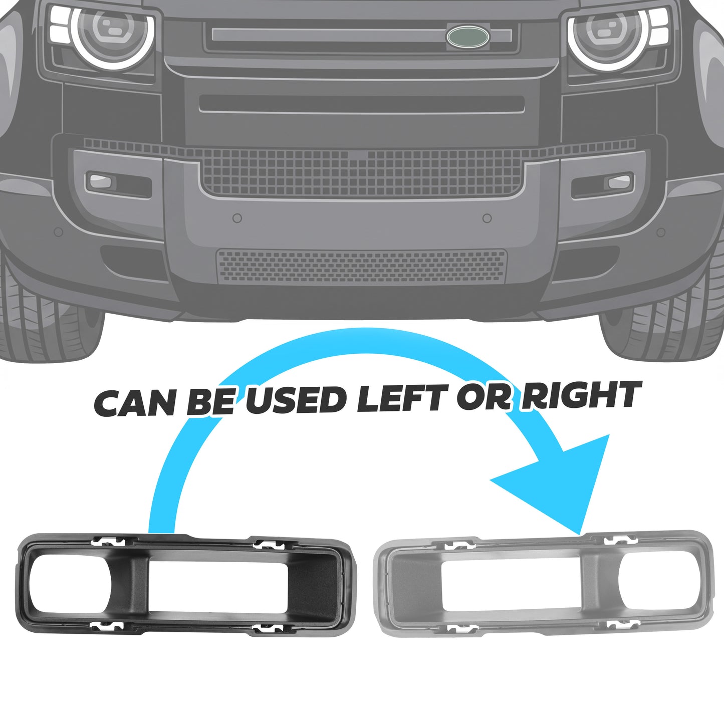 Fog Bezel Insert 'Fog & Cooling Holes' for Land Rover Defender L663 2026 - Genuine(Used)