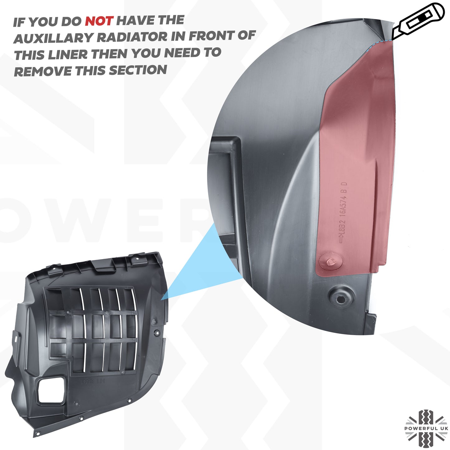 Front Wheel Arch Liner for Land Rover Defender L663 - Left