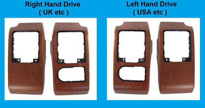 Vavona Burl Dash End Panels for Range Rover L322 - LHD