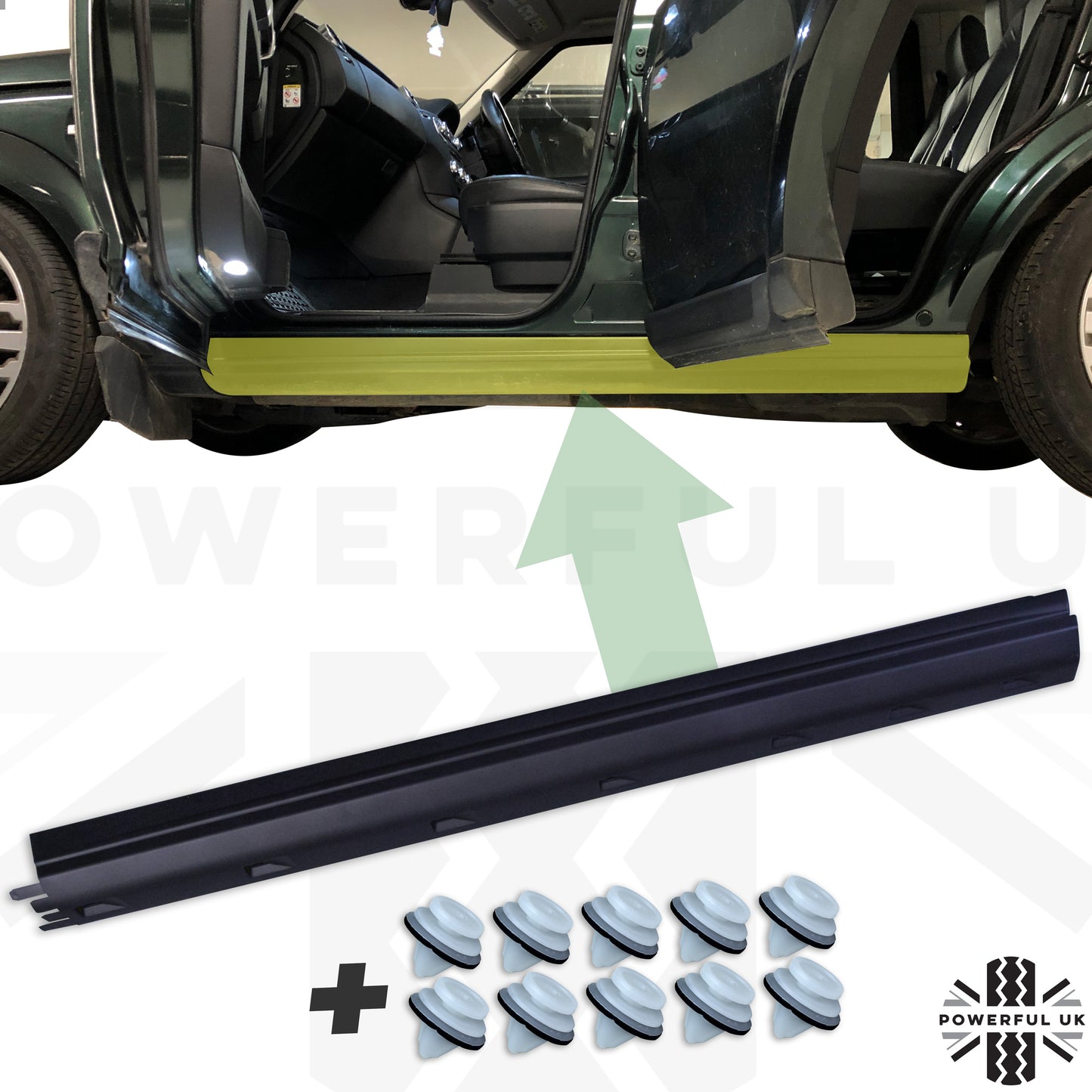 Sill Cover Plastic Moulding for Land Rover Discovery 3 & 4 - LH