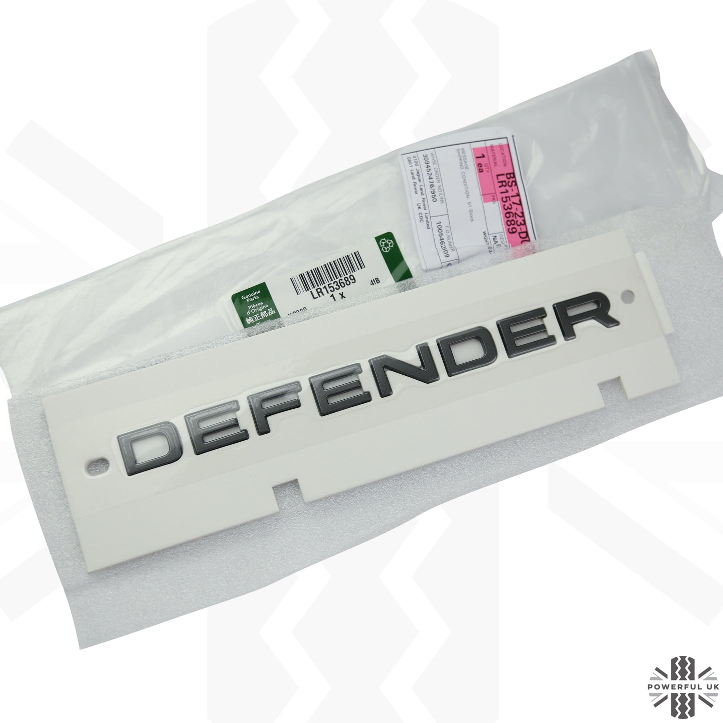 Tailgate Lettering - Shadow Atlas - for Land Rover Defender L663