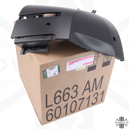 Rear Bumper Corner 'Genuine' for Land Rover Defender L663 in Textured Plastic - LEFT