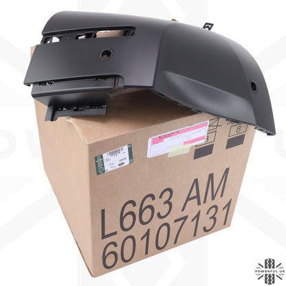 Rear Bumper Corner 'Genuine' for Land Rover Defender L663 in Textured Plastic - LEFT