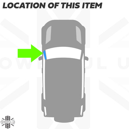 Genuine A Pillar Finisher in Gloss Black for Land Rover Defender L663 - LEFT