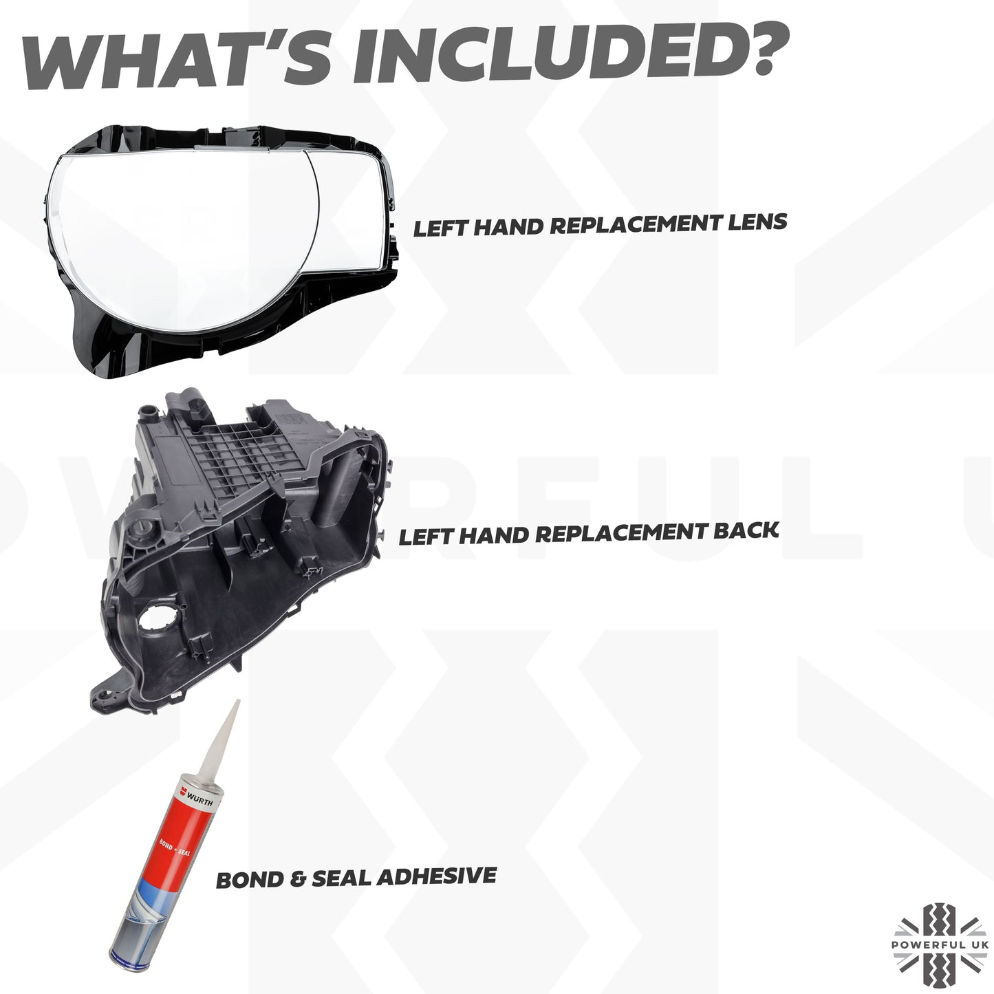 Headlight Repair Kit for Land Rover Defender L663 - LH