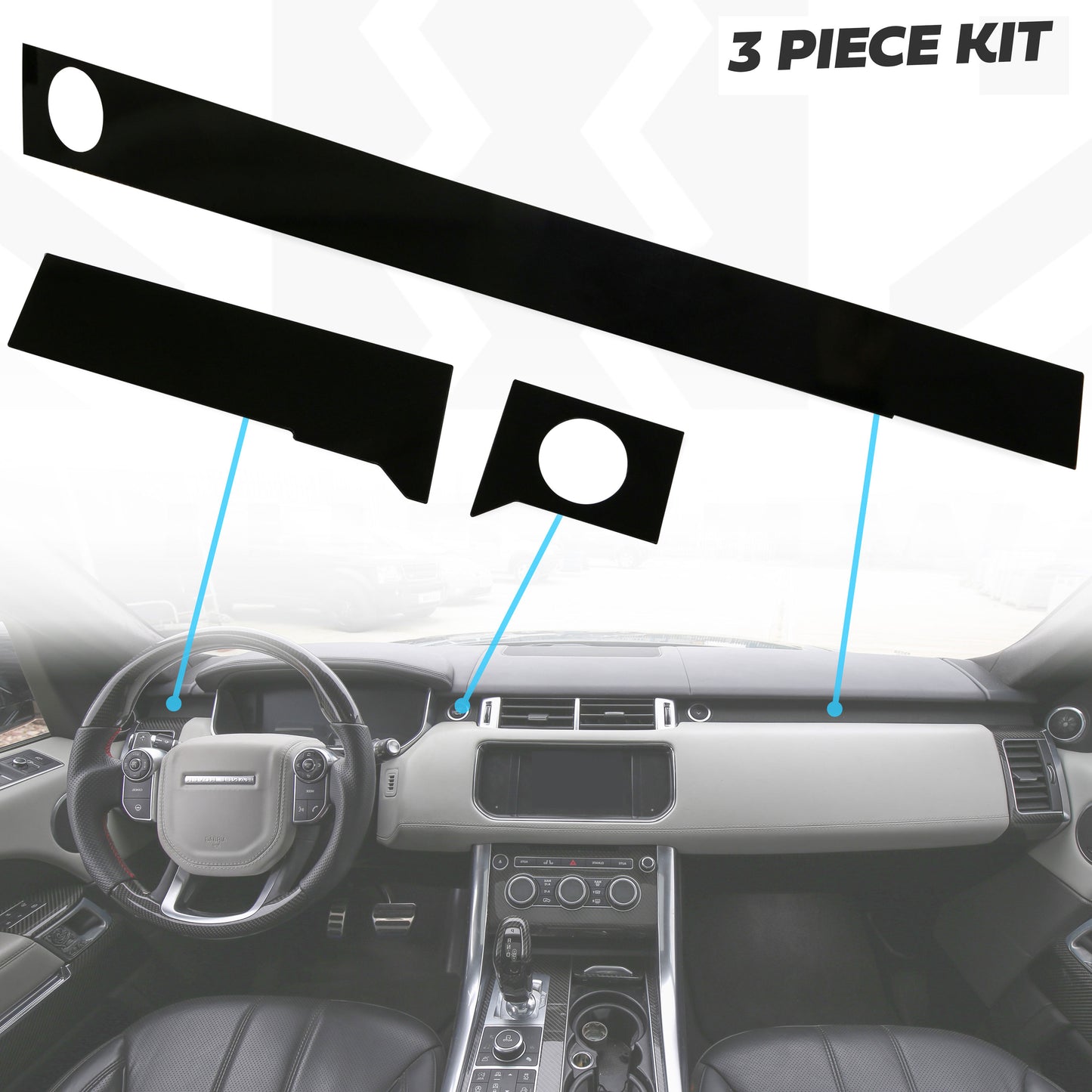 Dash Insert Kit - Range Rover Sport L494 (LHD) - Satin Black