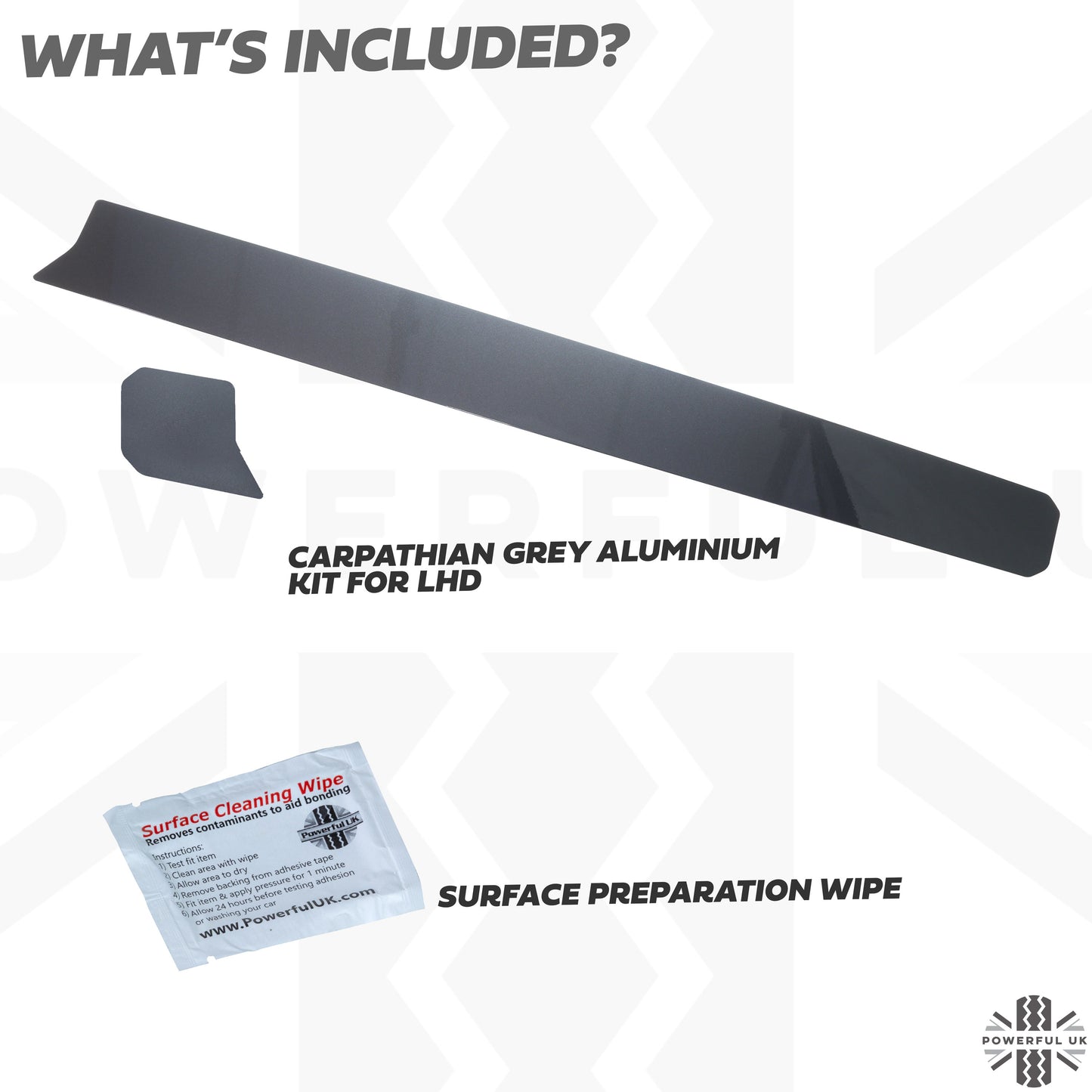 Aluminium Dashboard Fascia Panel Kit for Land Rover Defender L663 (LHD) - Carpathian Grey