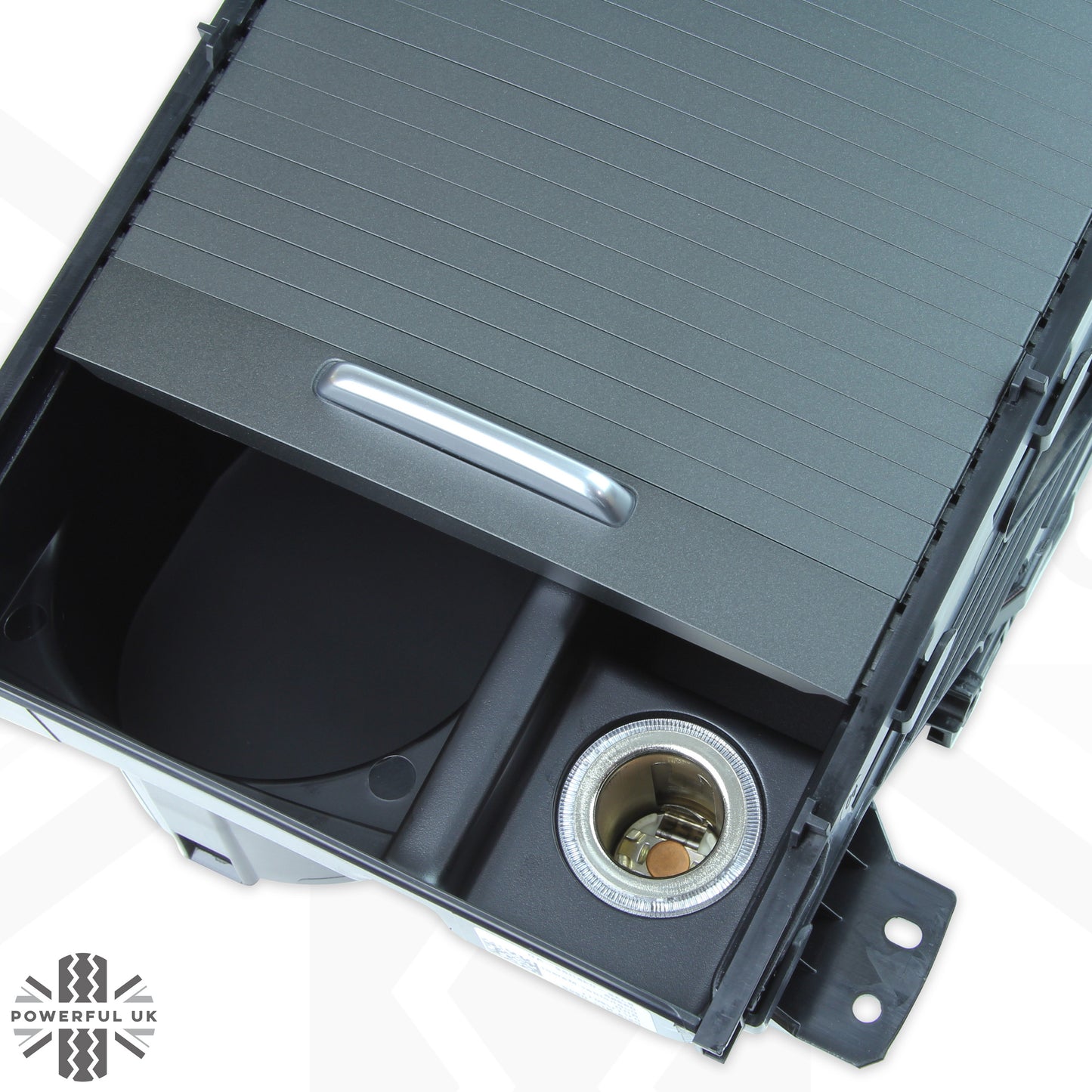 Genuine Cupholder Sliding Compartment for Range Rover Evoque 2011-18 LHD - Meteor Grey