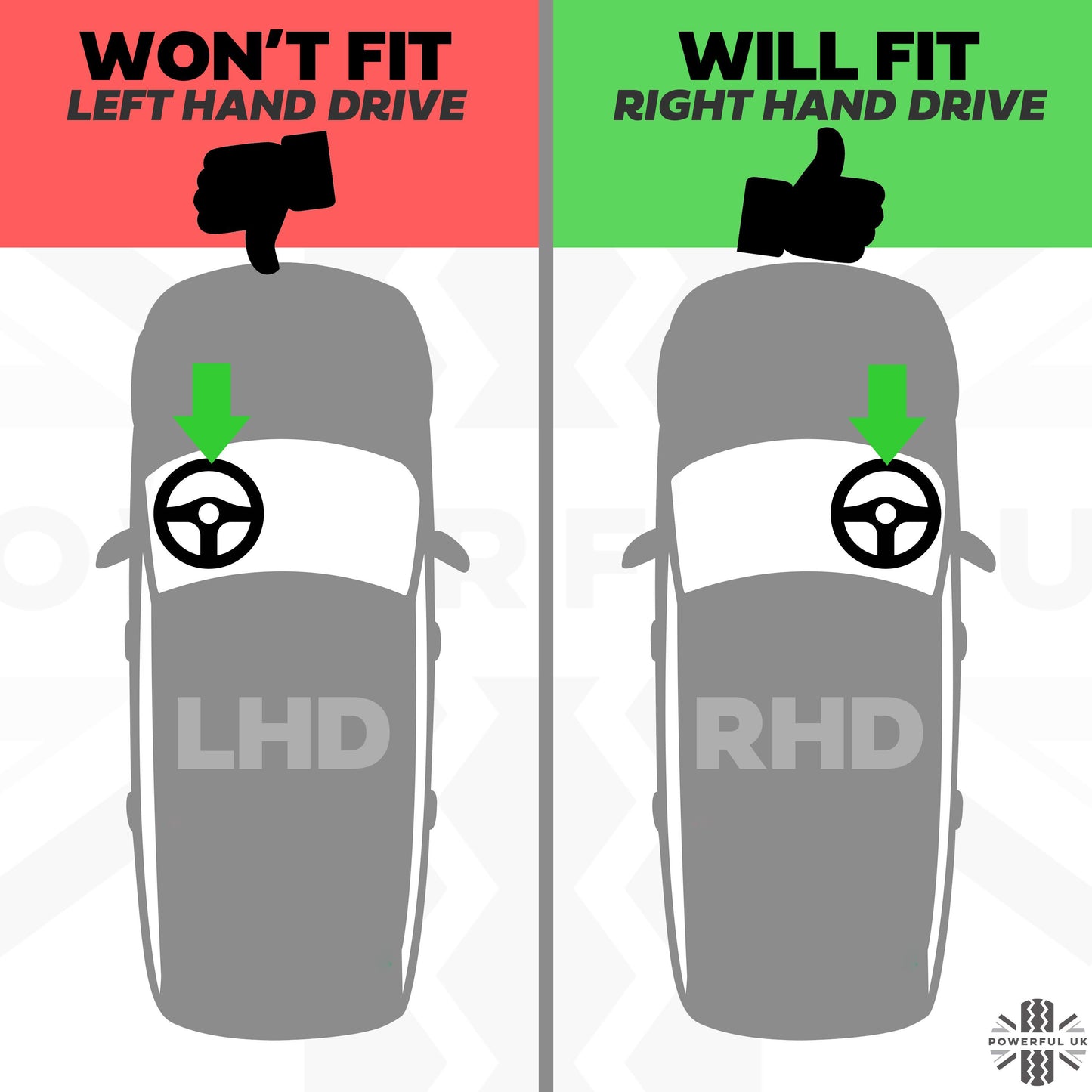 2x 7" Headlights (Glass Crystal Lens) - RHD