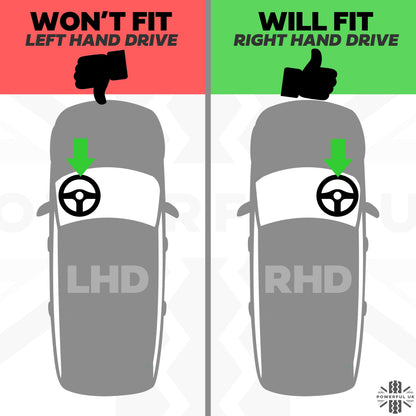 2x 7" Headlights (Glass Crystal Lens) - RHD