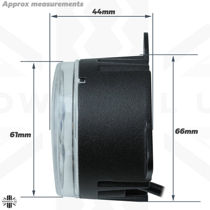 LED Round Indicator Lights 60mm - Pair