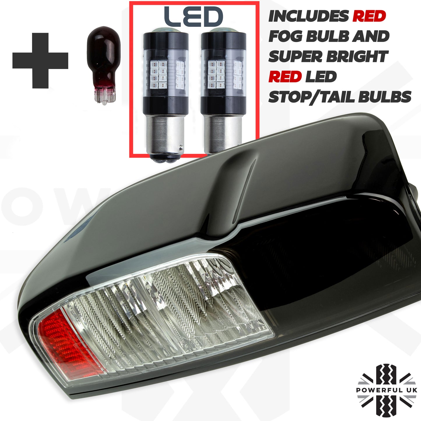 Dark Smoked Rear Lights for Nissan Navara D40