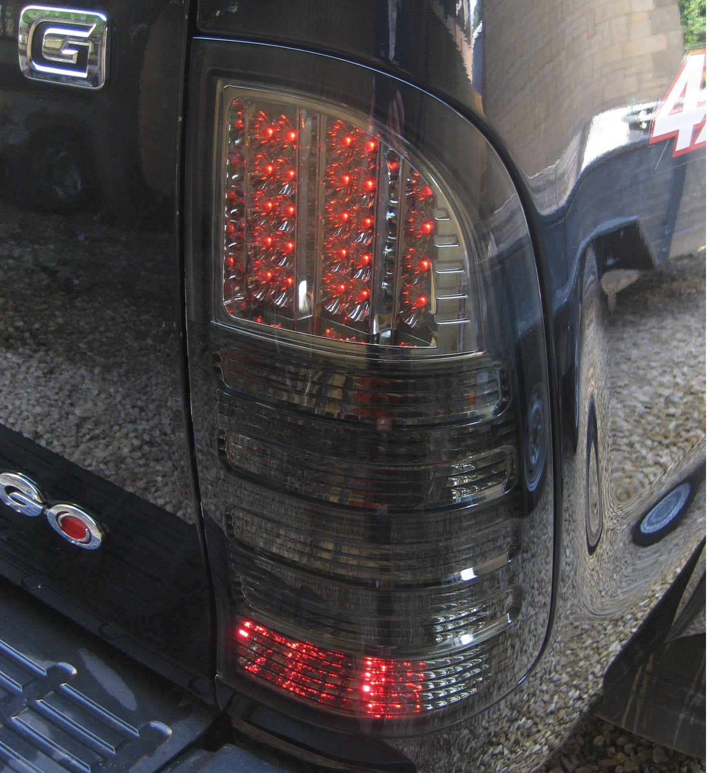 Smoked LED Rear Lights V1 Chrome LED Section - Toyota Hilux Mk6