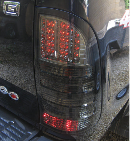 Smoked LED Rear Lights V1 Chrome LED Section - Toyota Hilux Mk6