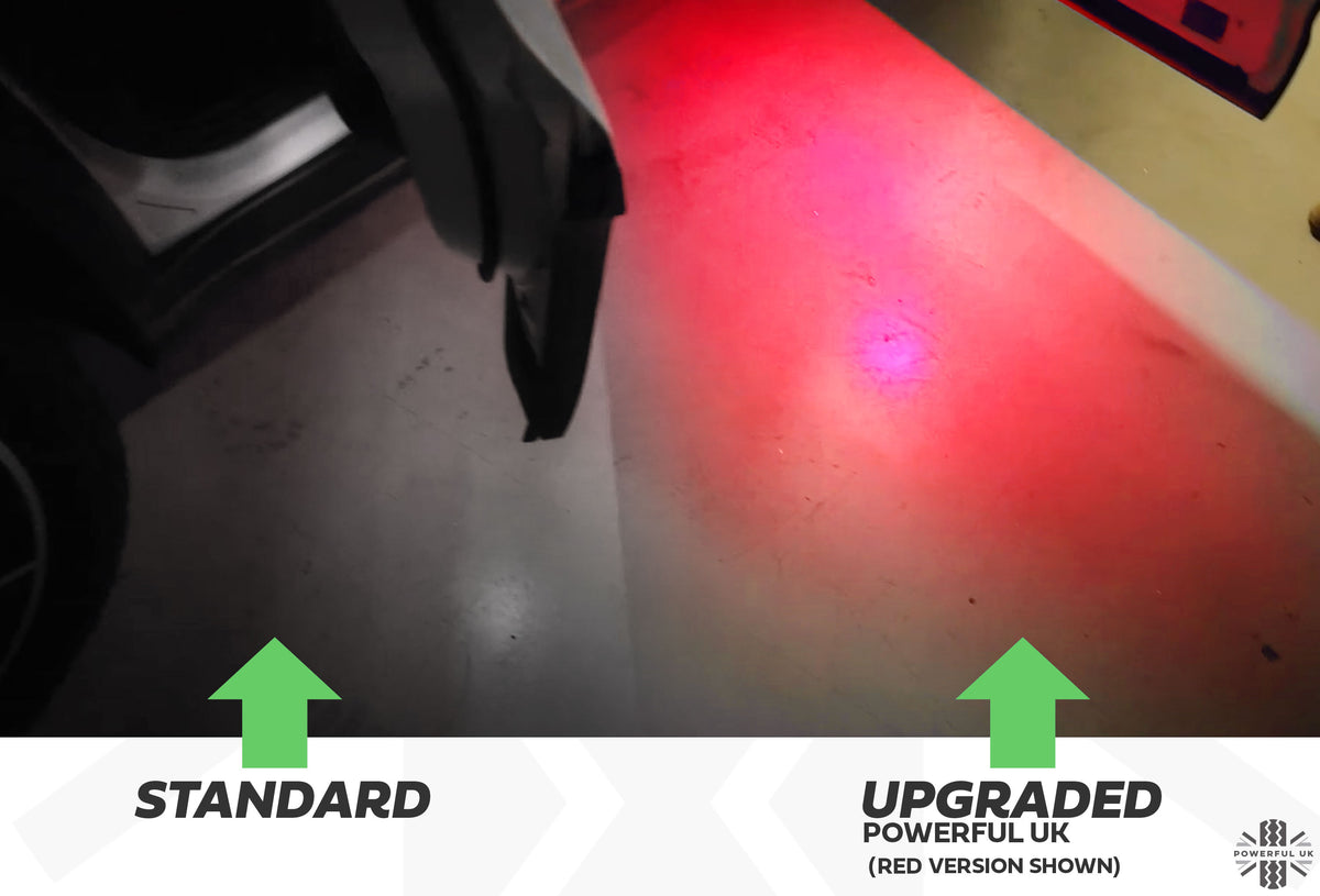 LED Door Welcome Lights - 2pc - Red - for Land Rover Defender L663 (90)