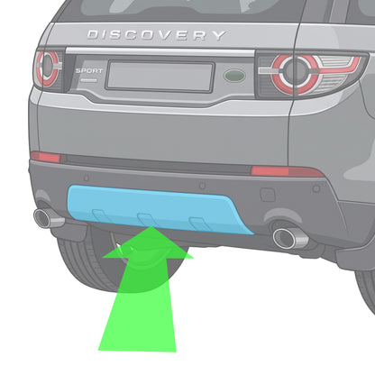 Rear Tow Eye Cover for Land Rover Discovery Sport 2015-19 Standard Bumper - Anthracite Black