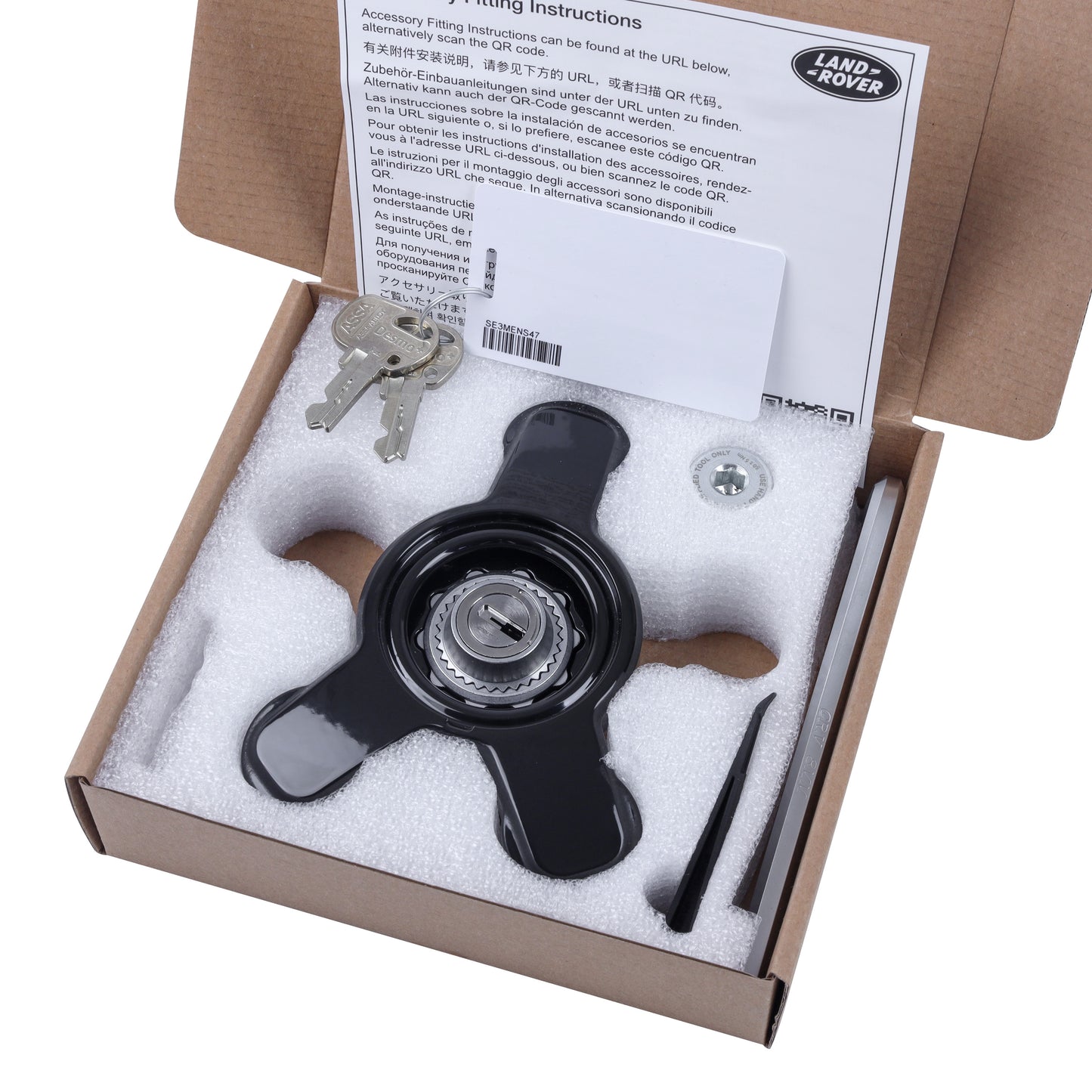 Genuine Spare Wheel Lock Kit for Land Rover Defender L663 - Type B