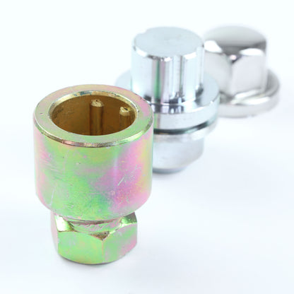 Locking Wheel Nut Kit for Land Rover Discovery 1 Alloy Wheels - Silver