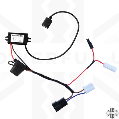 Overhead Console 'Dashcam' Wiring Kit - Tap-in Loom + USB-A Adapter for Ford Fiesta