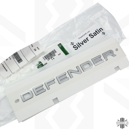 Tailgate Lettering - Satin Silver - for Land Rover Defender L663