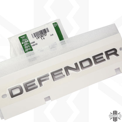 Tailgate Lettering - Starlight Satin Chrome - for Land Rover Defender L663