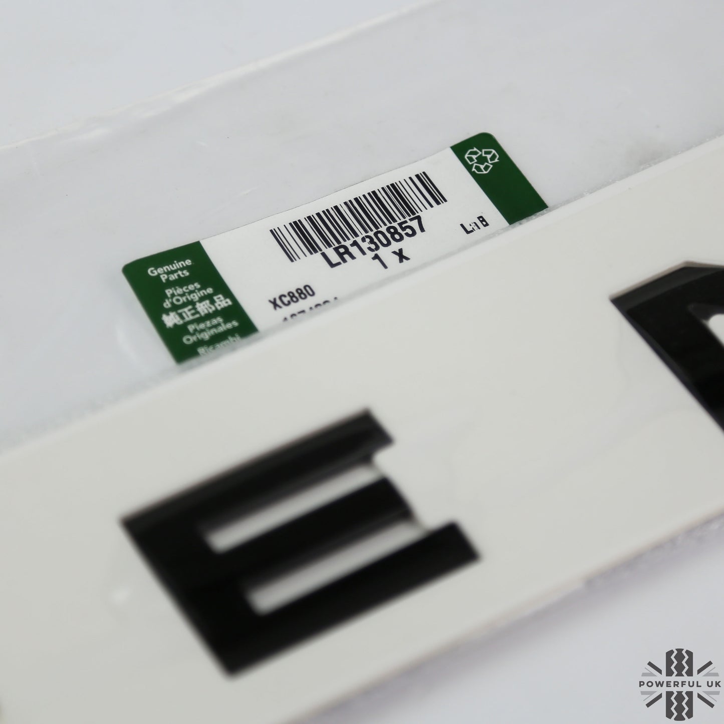 Bonnet Lettering - Narvik Black - for Land Rover Defender L663