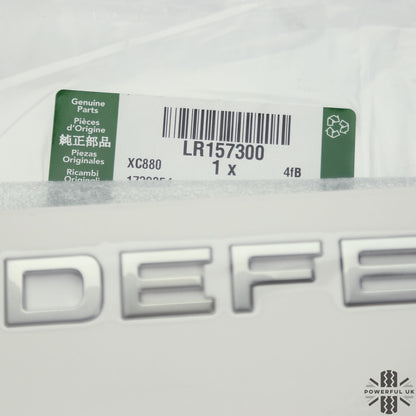 Tailgate Lettering - Noble Chrome - for Land Rover Defender L663