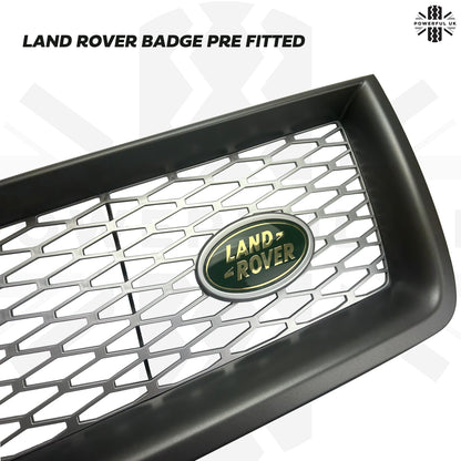 Genuine 'HST' Front Grille in Grey & Silver for Land Rover Freelander 2 (06-10)