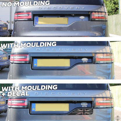 Tailgate Number Plate Moulding in Black for Land Rover Discovery 5 Dynamic