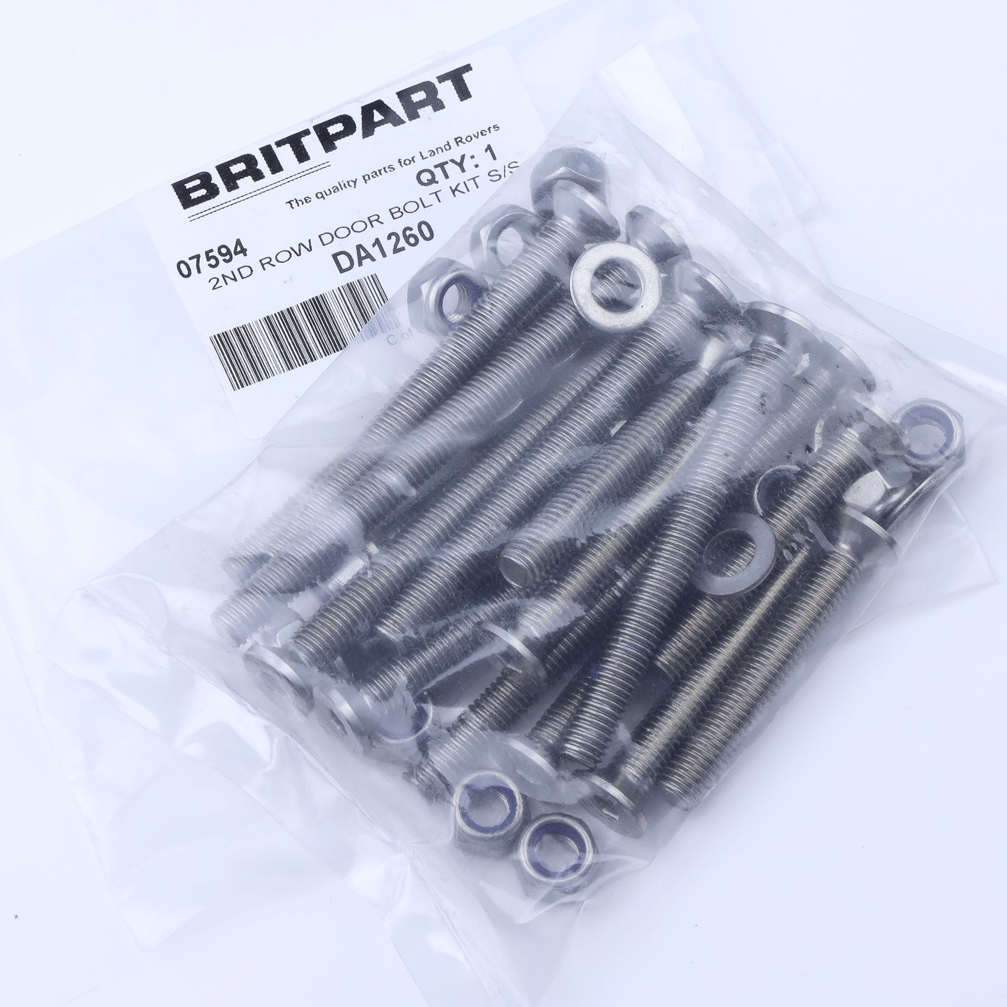 Door Hinge Stainless Steel Fitting Kit - Rear - for Land Rover Classic Defender