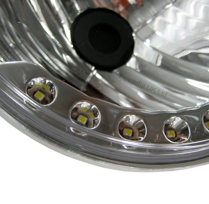 Austin Morris Classic Mini Headlight Upgrade - DRL Style - LHD