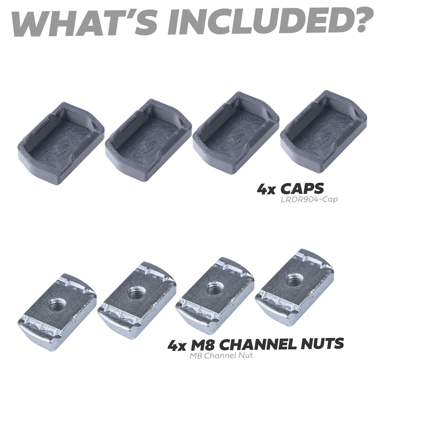 Roof Rail Channel Fixing Kit for Land Rover Defender L663 - M8