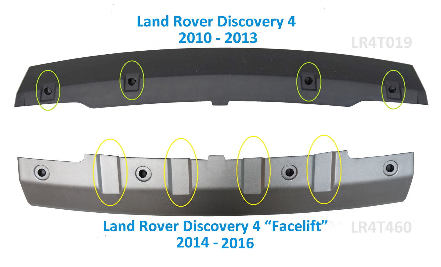 Front Tow Eye Cover in Silver for Land Rover Discovery 4 Facelift 2014-16 - Aftermarket