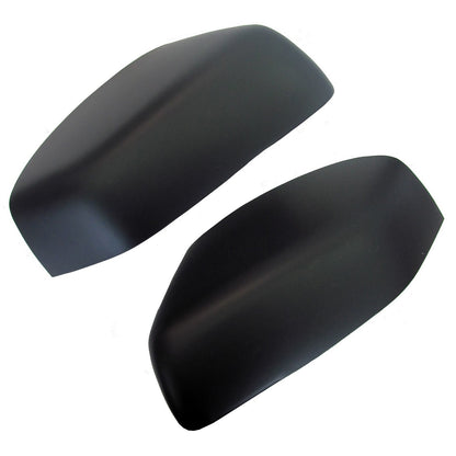 Top Half Mirror Covers for Land Rover Freelander 2 (07-09 Mirrors) - Matt Black