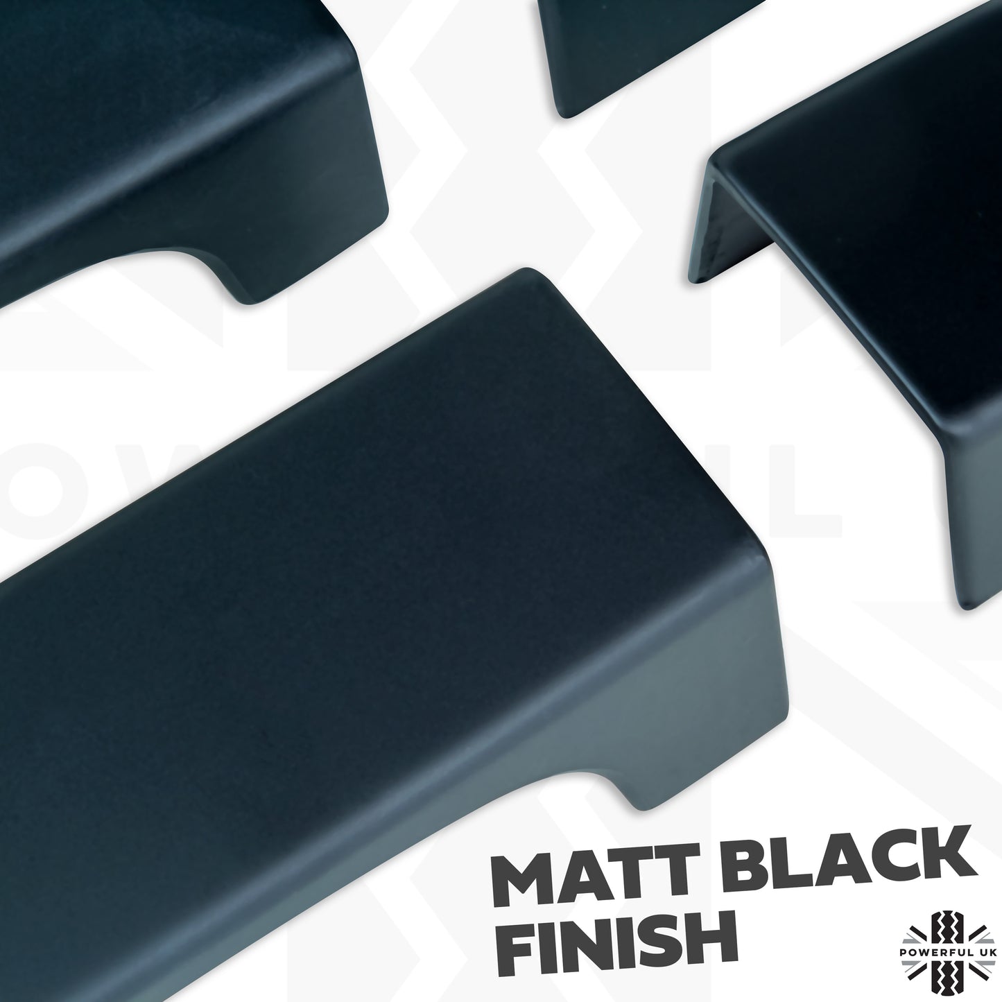 Door Handle Covers (8pc) for Range Rover L322   - Matt Black
