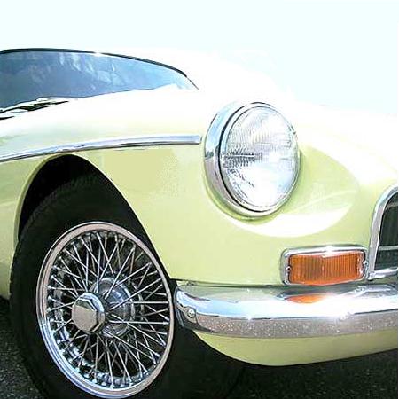 Crystal Halogen Headlight Conversion MGB  (Pair) - LHD
