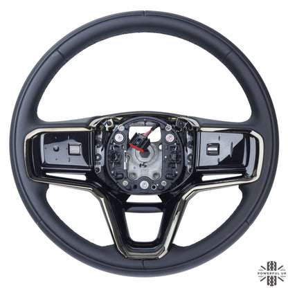 Steering Wheel - Heated - Ebony Leather + Moonlight Bezel for Range Rover Velar 2021+