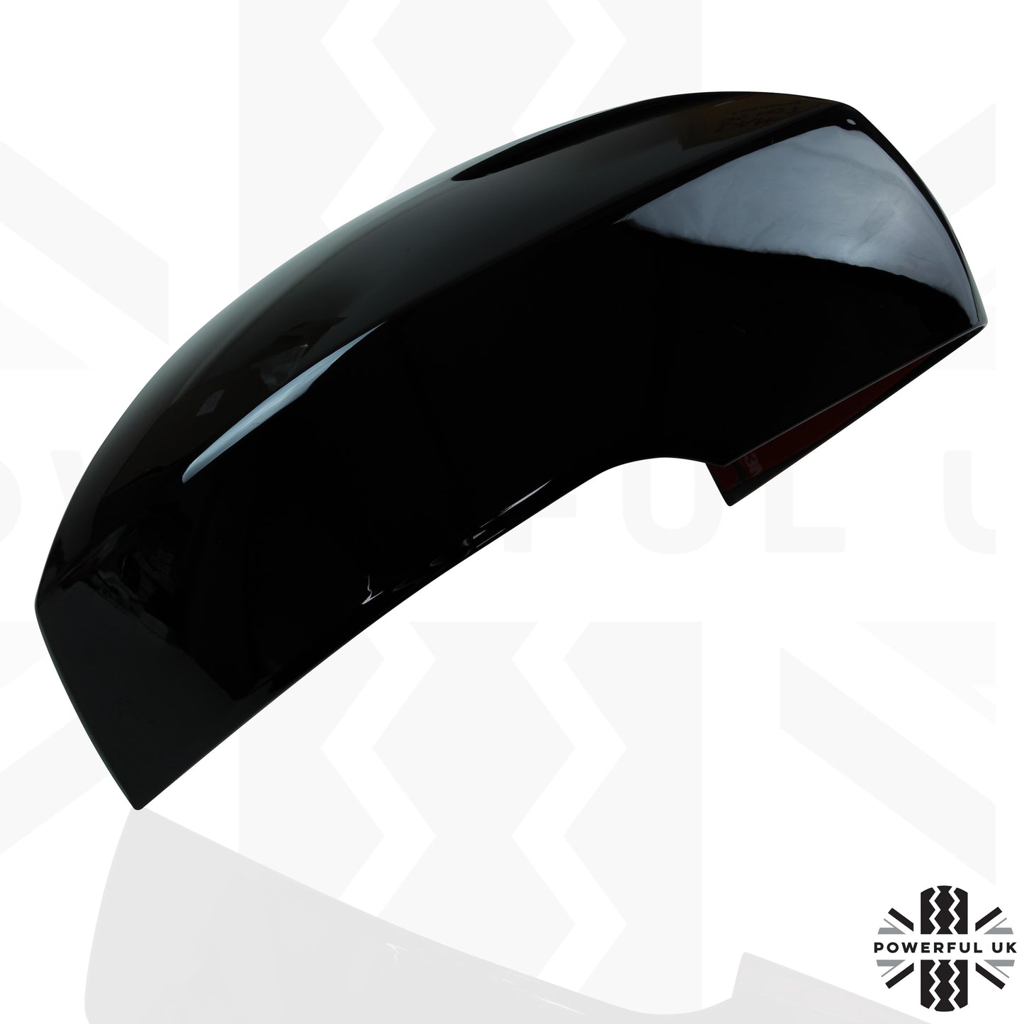 Top Half Mirror Covers - Stick on type for Land Rover Discovery 4 Facelift  - Gloss Black