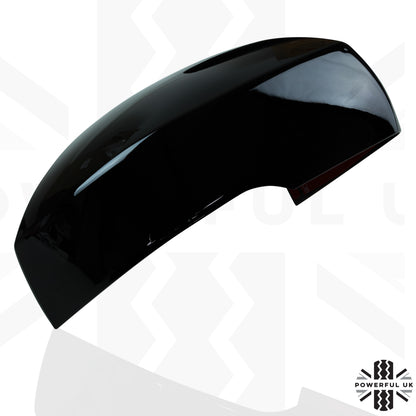 Top Half Mirror Covers - Stick on type for Land Rover Discovery 4 Facelift  - Gloss Black